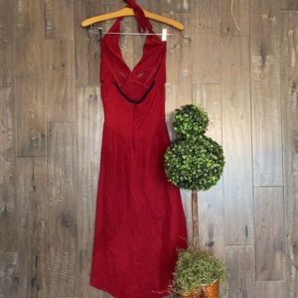 CELEBRITY DESIGNER  Cesar Arellanes Cut-Out Halter Dress SUPER CUTE - Picture 7 of 11